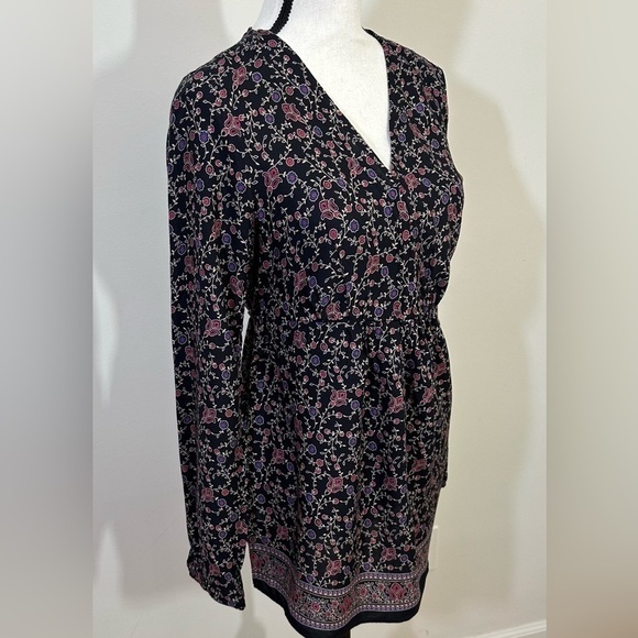 Motherhood sz lg black background and a mini floral print Faux wrap front - Picture 9 of 14